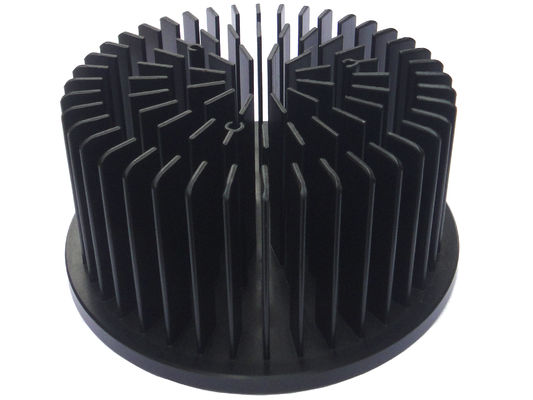 140mm LED নকল হিট সিঙ্ক রেডিয়েটর অ্যানোডাইজিং ব্ল্যাক সারফেস ট্রিটমেন্ট